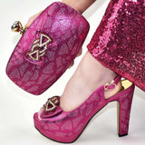 Summer Purple Pointed High Heel Sandals with Bag