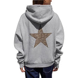 Womens Fashionable Casual Fleece Printed Hoodie