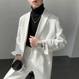 Mens White Suit With Embroidered Tailoring