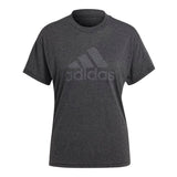 adidas Womens Future Icons Winners 3.0 T-Shirt Black Melange/Grey X-Large