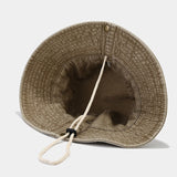 Spring And Summer New Patchwork Big Brim Washed Old Fishing Alpine Cap