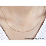 14k Yellow Gold Bead Chain 1.0mm