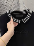 Mens Shirt-collar Knit Sweater For Spring And Autumn