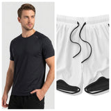 Mens Summer Fitness Shorts Set