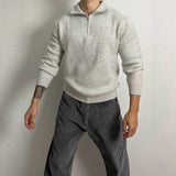 Mens Pullover Hoodie Wool Sweater Coat
