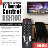 Anderic Substitute for One For All URC1050 1-Device Universal Remote Control [RRH100]