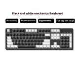 Two-color Keyboard Wired Office Green Black Tea Red Axis Hot Plug Computer