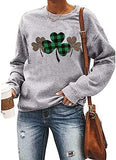 Womens Printed Long Sleeve Pullover Top