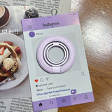 Tri-fold Dual-ring Magnetic Phone Holder