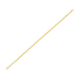 14k Yellow Gold Spaced Bead Bracelet  (3.00 mm)