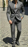 Mens Two-Piece Business Professional Formal Suit