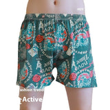Cotton Printed Men's Home Loose Casual Print Boxer Shorts
