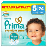 Pampers Premium Care Size 5 Diapers for Soft Protection 74 Count