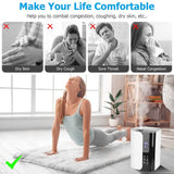 5L Gal Humidifier Top Fill Cool Mist with Essential Oils Diffuser Filter