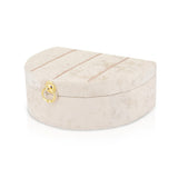 Eklips Velvet Keepsake Box: Elegant Decorative Storage Chest for Bridal & Wedding Treasures - Satin Lined