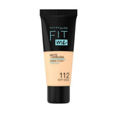 Maybelline New York Fit Me Matte+Poreless Foundation - Natural Matte Finish, Buildable Coverage