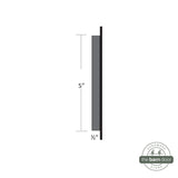Barn Door Full Radius with Wings Flush Pull