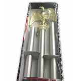 6-Foot Deluxe U.S. Flag Pole Set with Golden Eagle Top by Americana