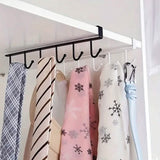 6 Hooks Kitchen Shelf Storage Rack