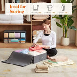 6-Pack: 40L Foldable Clothing Storage Bags with Front Clear Window