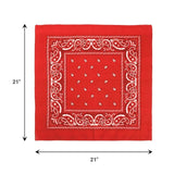 6-Pack: Bandanas - Navy, White & Red