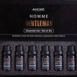 6-Pack: Gentlemen's 10ml Premium Grade Fragrance Essential Oil Gift Set