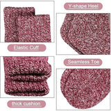 6-Pack: Ladies Soft Warm Winter Thermal Socks Assorted Colors