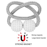 6-Pack: Magnetic Curtain Tiebacks, Decorative Curtain Holdbacks