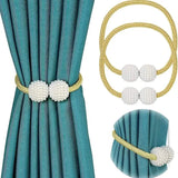 6-Pack: Magnetic Curtain Tiebacks, Decorative Curtain Holdbacks