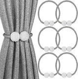 6-Pack: Magnetic Curtain Tiebacks, Decorative Curtain Holdbacks