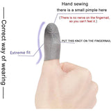 6-Pack: Pubg Mobile Finger Sleeve Anti-Sweat Breathable