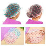 6-Pack: Reusable Shower Caps Elastic Band Bath Hair Hat