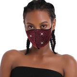6-Pack: Rhinestone Bling Face Mask
