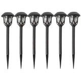 6-Pack: Solar Powered Pathway Lights - Touch-Controlled, Waterproof, Detachable, Energy Efficient, and Wireless Solar Garden Stake Lights