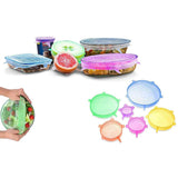 6-Pack: Stretchable Silicone Cover Lids