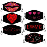 6-Pack: Valentines Fun Super Soft Reusable Non-Medical Face Masks