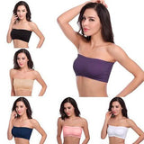 6-Pack: Women's Seamless Bandeau Tube Padded Bralettes