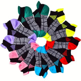6-Pairs: Low Cut Cushioned Breathable Ankle Socks For Running Cycling Hiking