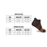 6-Pairs: Ultra V-Striped Ankle Compression Socks