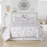 6-Piece: Kensie Oversized Queen Floral Comforter Set