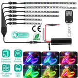 6-Piece: Motorcycle LED Light Strips