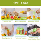 6-Piece: Popsicle Molds Reusable Ice Cream DIY Ice Pop Maker