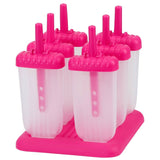 6-Piece: Popsicle Molds Reusable Ice Cream DIY Ice Pop Maker