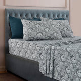 6 Piece Paisley Printed Sheet Set Bed Sheets Deep Pocket Bedding