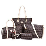 6-Piece Set: Women's Shoulder Bags Luxury Totes