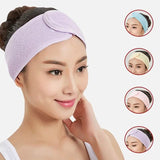 6-Pieces: Women's Face Wash Bath Makeup Hairband