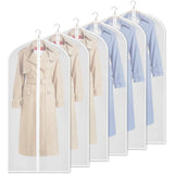 6-Pieces: Zilink Clear Garment Bag Dress Bags