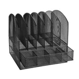 6 Trays 2 Tier Mesh Desk File Sorter Organizer Office Document Holder with Drawer