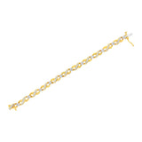 10K Yellow Gold Round-Cut Diamond Infinite Love Bracelet (1.00 cttw, I-J Color, I2-I3 Clarity)