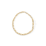 10k Yellow Gold 1.00 Cttw Baguette-Cut Channel Diamond Link Bracelet